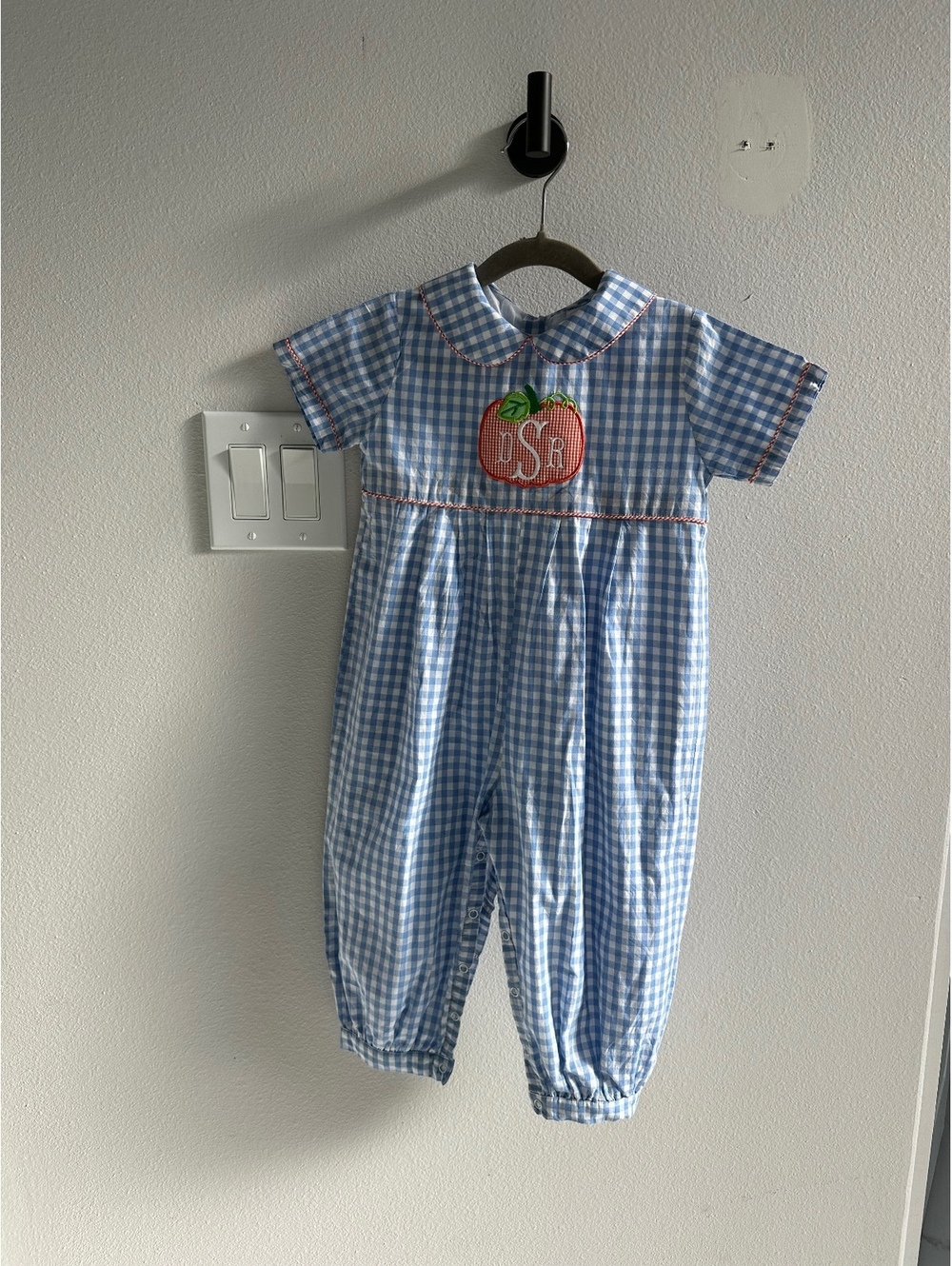smocked threads by cecil and lou Pumpkin Romper